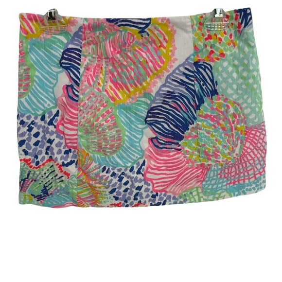 Lilly Pulitzer January Skort Multi Roar Of The Seas Shell Print Size 2 Skirt - Picture 1 of 8